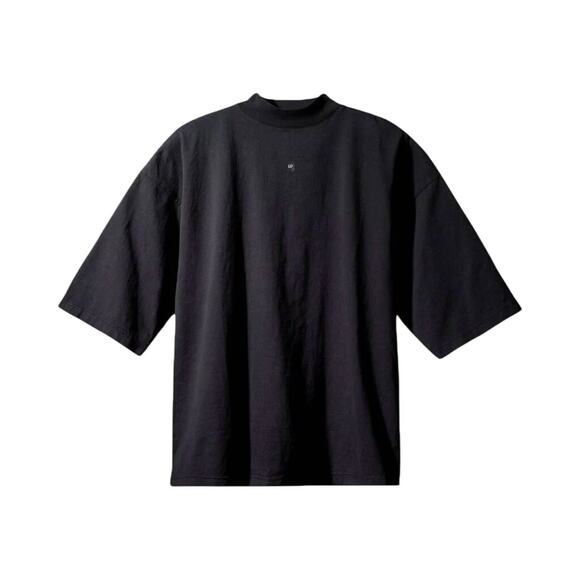 Yeezy Gap Engineered by Balenciaga New 52 Logo 3/4 Sleeve Shirt in Black Size M - Picture 2 of 7
